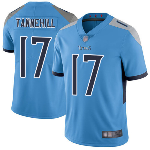 Tennessee Titans Limited Light Blue Men Ryan Tannehill Alternate Jersey NFL Football #17 Vapor Untouchable->nfl t-shirts->Sports Accessory